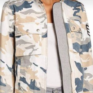 Zadig & Voltaire Military style pink camo jacket S